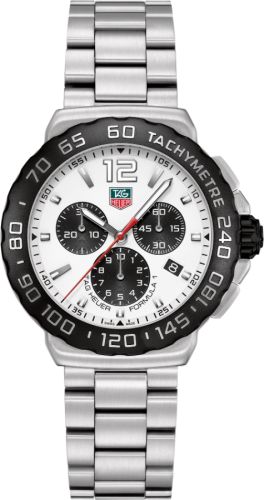 TAG Heuer Formula 1 Quartz Chronograph 42 Stainless Steel / White / Bracelet